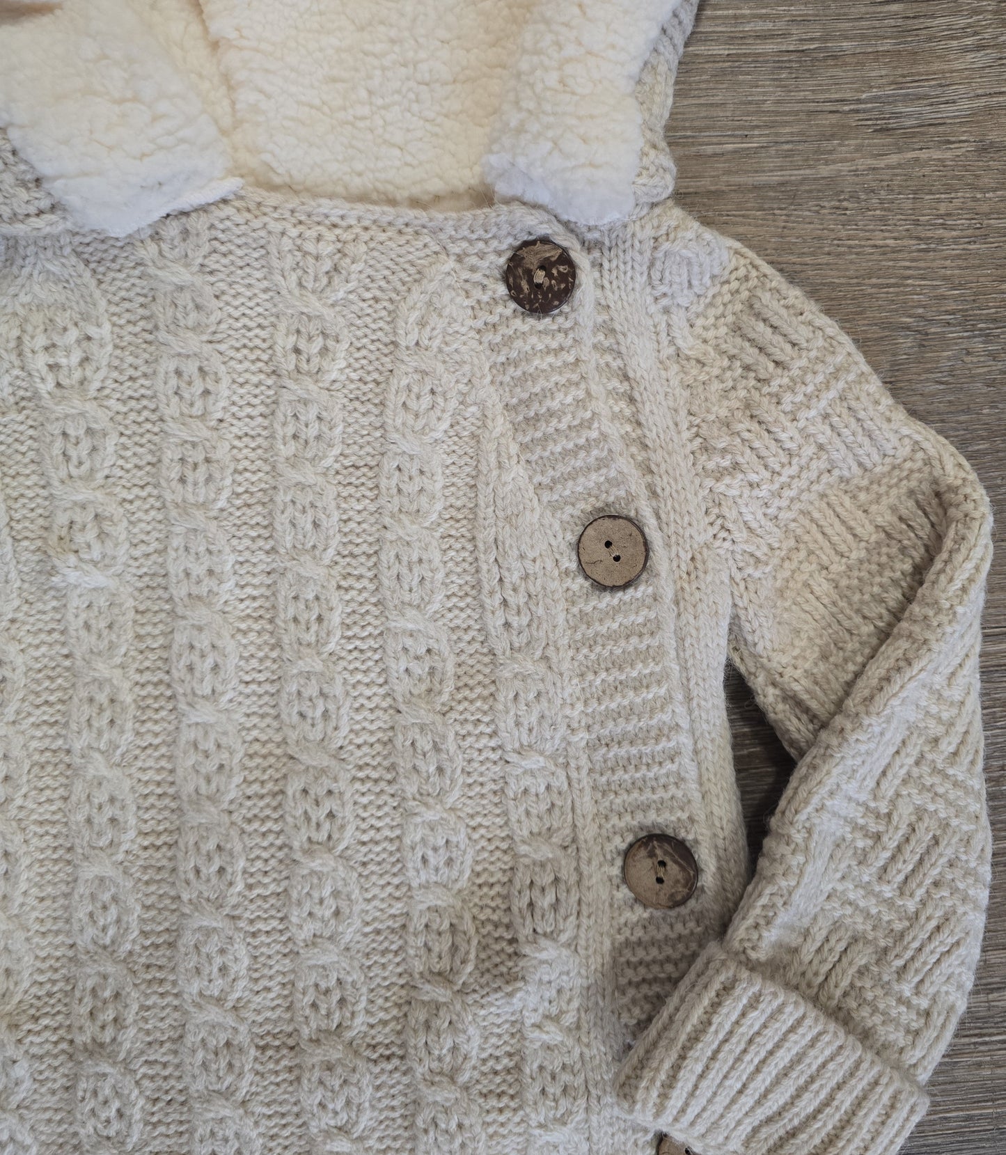 Combinaison Unisexe bébé hiver avec capuche moufles et chaussettes 100% laine et coton  ref 715 ALL FOR KIDS