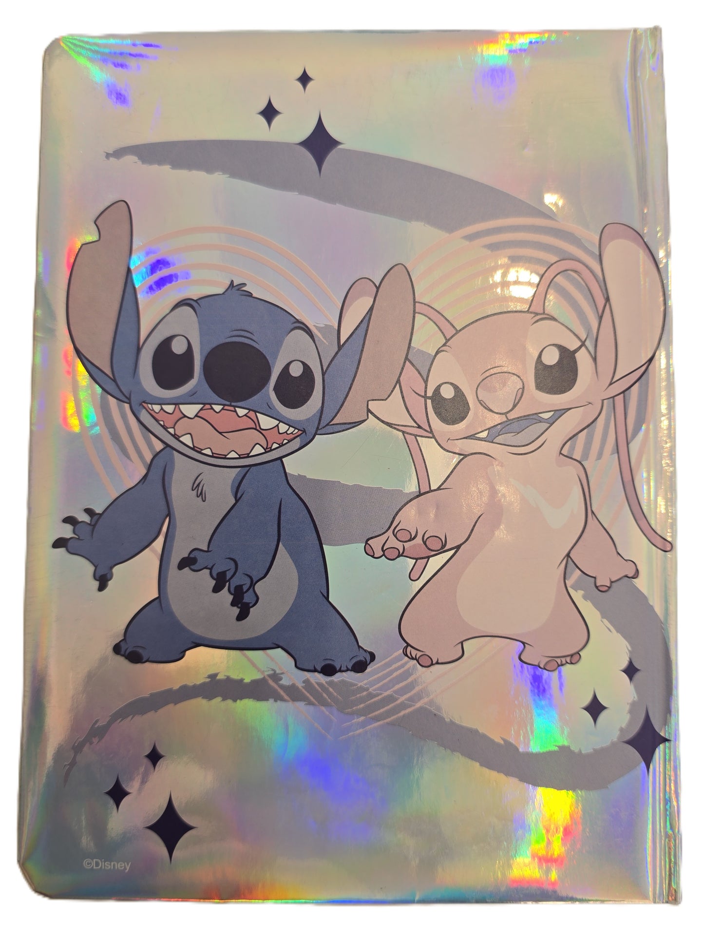 Carnet Stitch & Angel holographique Disney ref 382 ALL FOR KIDS