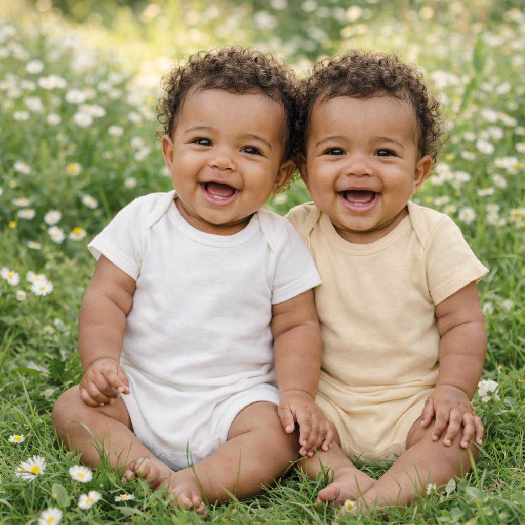 Lot de 2 bodys bébé manches courtes taille de 3 à 18 mois 100% coton ref 0831 ALL FOR KIDS
