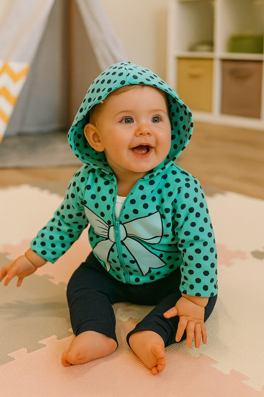 Ensemble bébé fille dernière taille 9 mois 3 pièces tendance ref 1091 ALL FOR KIDS