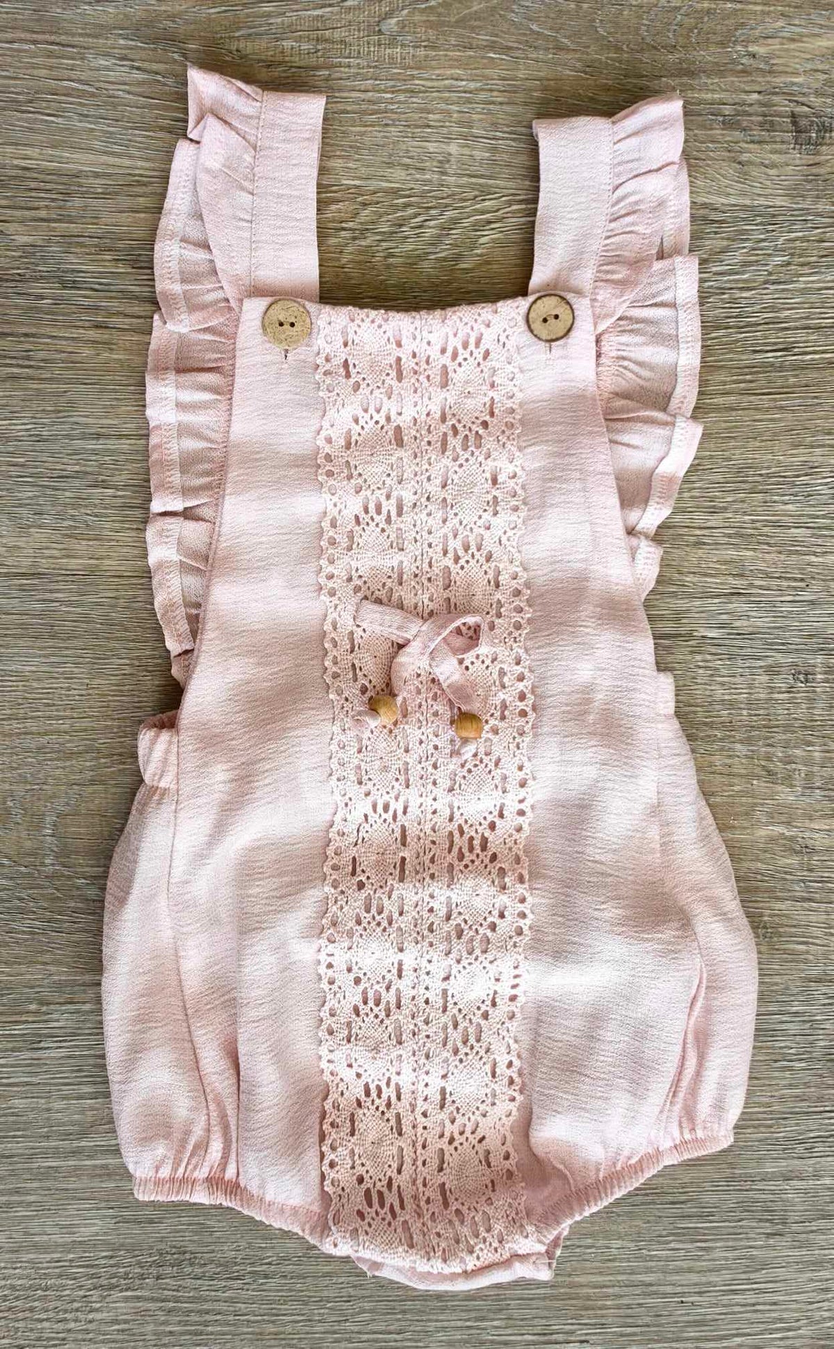 Tenue été bébé fille barboteuse turquoise coton