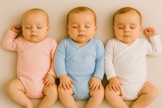 Body bébé cache-cœur coton taille 0/3 et 3/6 mois en 3 coloris ref 009 ALL FOR KIDS