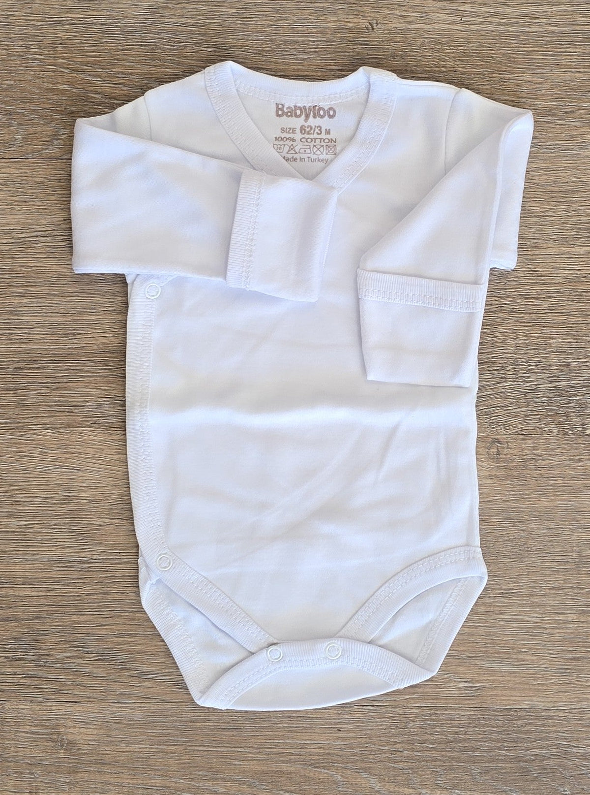 Body naissance cache-cœur 100 % coton – vue produit