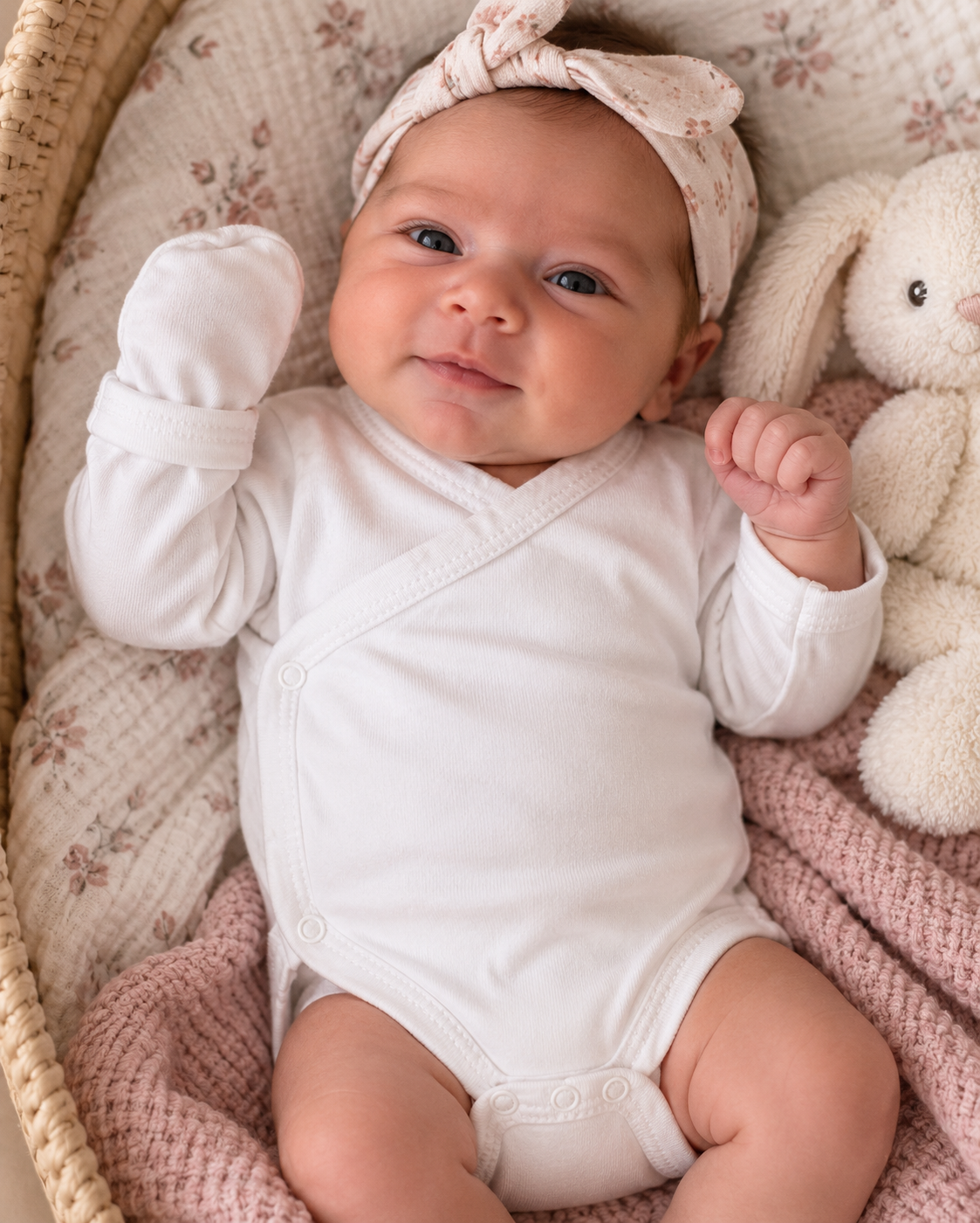 Body naissance cache-cœur 100 % coton – 0 à 12 mois