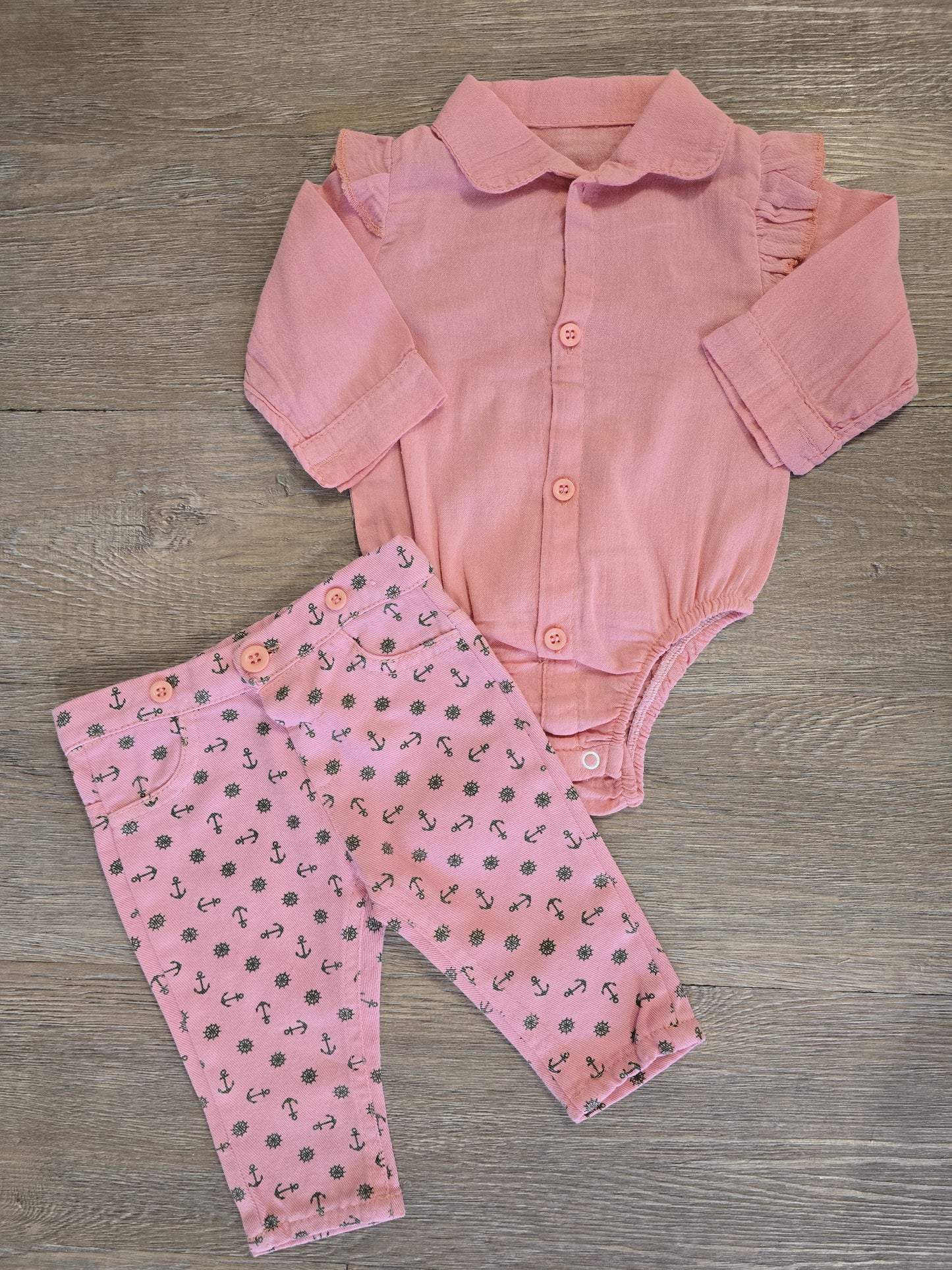 Ensemble bébé chemise et pantalon taille de 6 à 24 mois ref 1888 ALL FOR KIDS