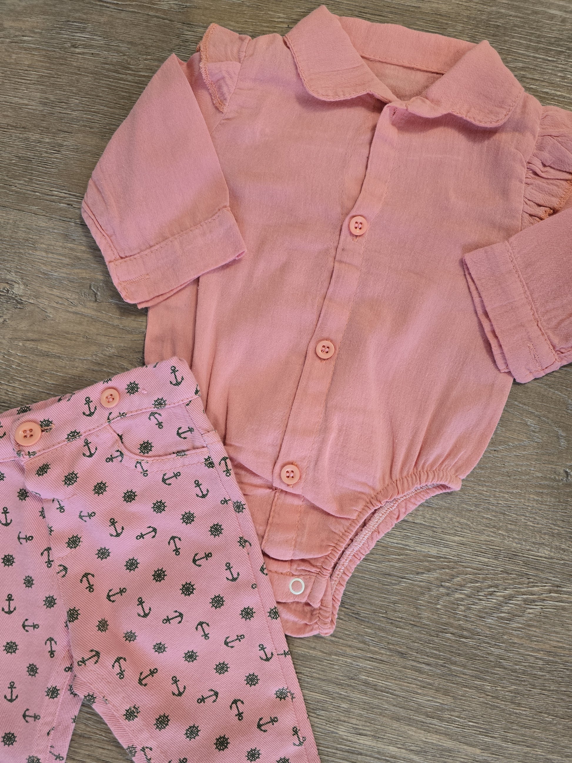 Ensemble bébé chemise et pantalon taille de 6 à 24 mois ref 1888 ALL FOR KIDS