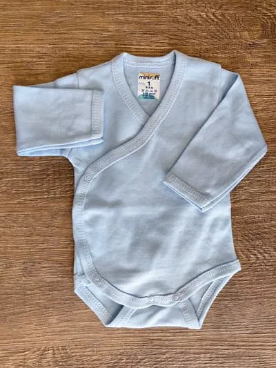 Body bébé cache-cœur coton taille 0/3 et 3/6 mois en 3 coloris ref 009 ALL FOR KIDS