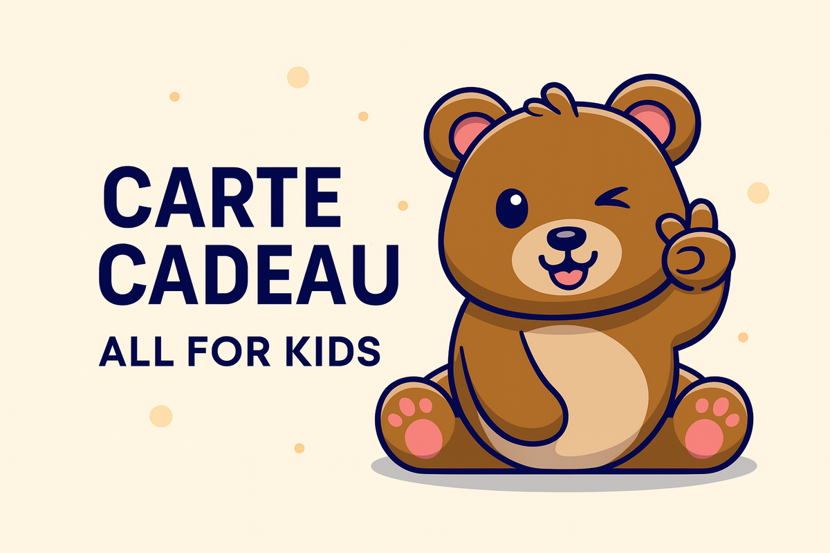 Carte cadeau bébé et enfant All for Kids à offrir
