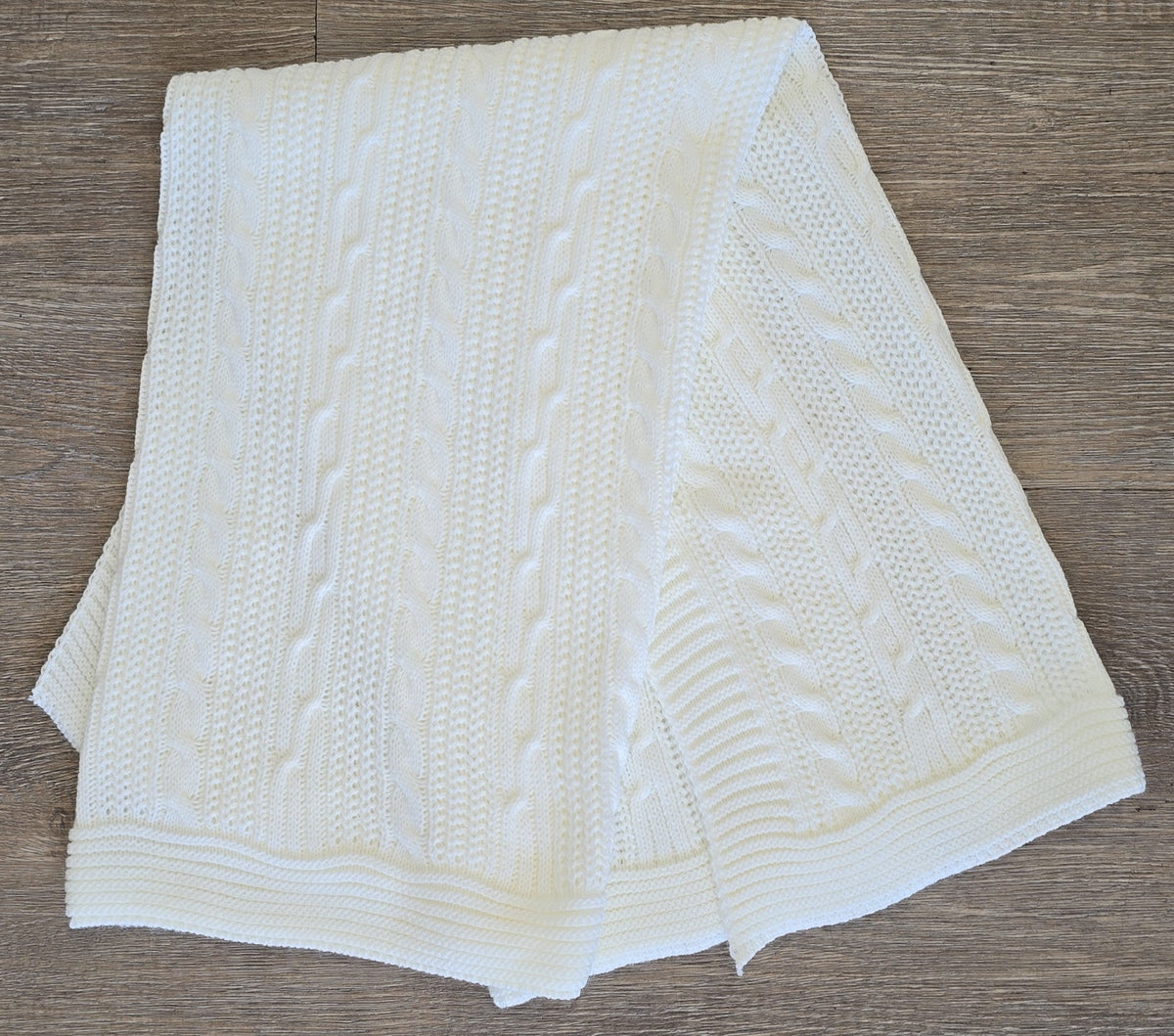 Couverture bébé 100 % laine 78 x 78 cm