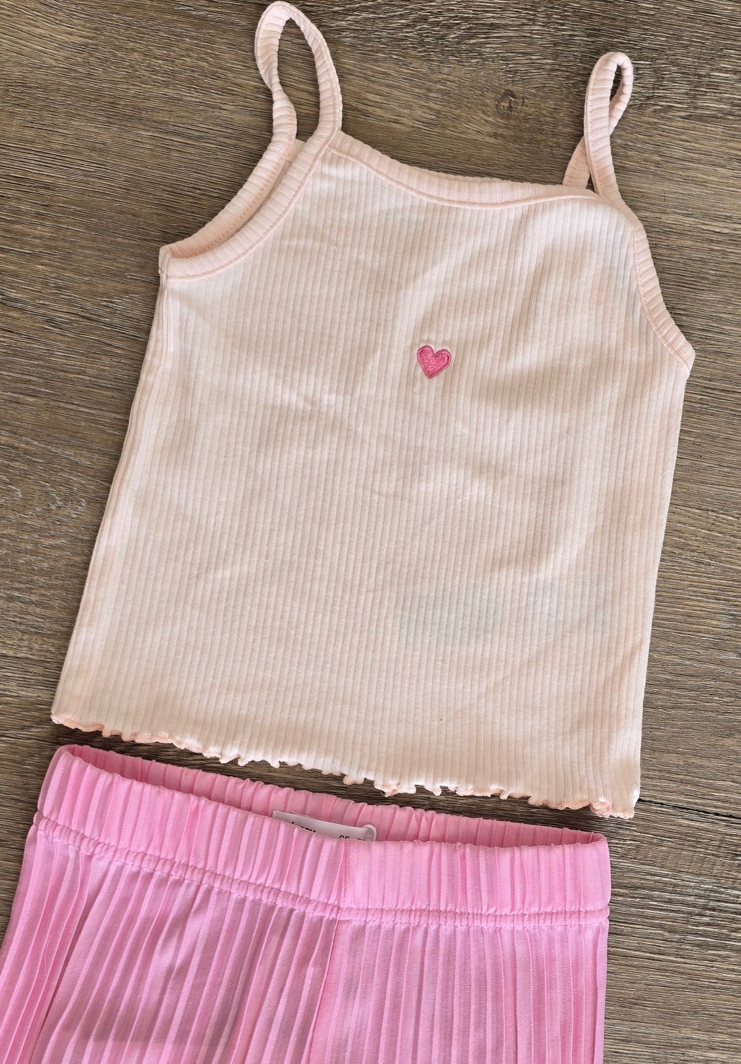 Ensemble fille débardeur coton & pantalon plissé taille de 2 à 5 ans ref 062 ALL FOR KIDS
