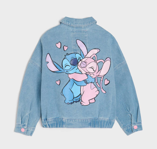 Veste en jean Angel & Stitch Fille taille de 4 à 6 ans ref 8703 ALL FOR KIDS