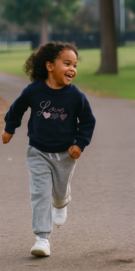 Ensemble Jogging Hiver "Love" – Douceur, Chaleur & Style taille de 3 à 6 ans ref 6079 ALL FOR KIDS