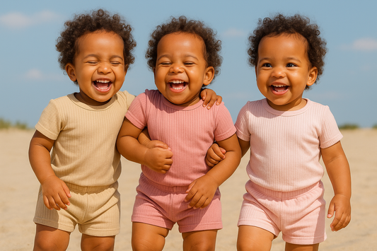 Ensemble bébé fille côtelé tee-shirt et short 9 à 18 mois