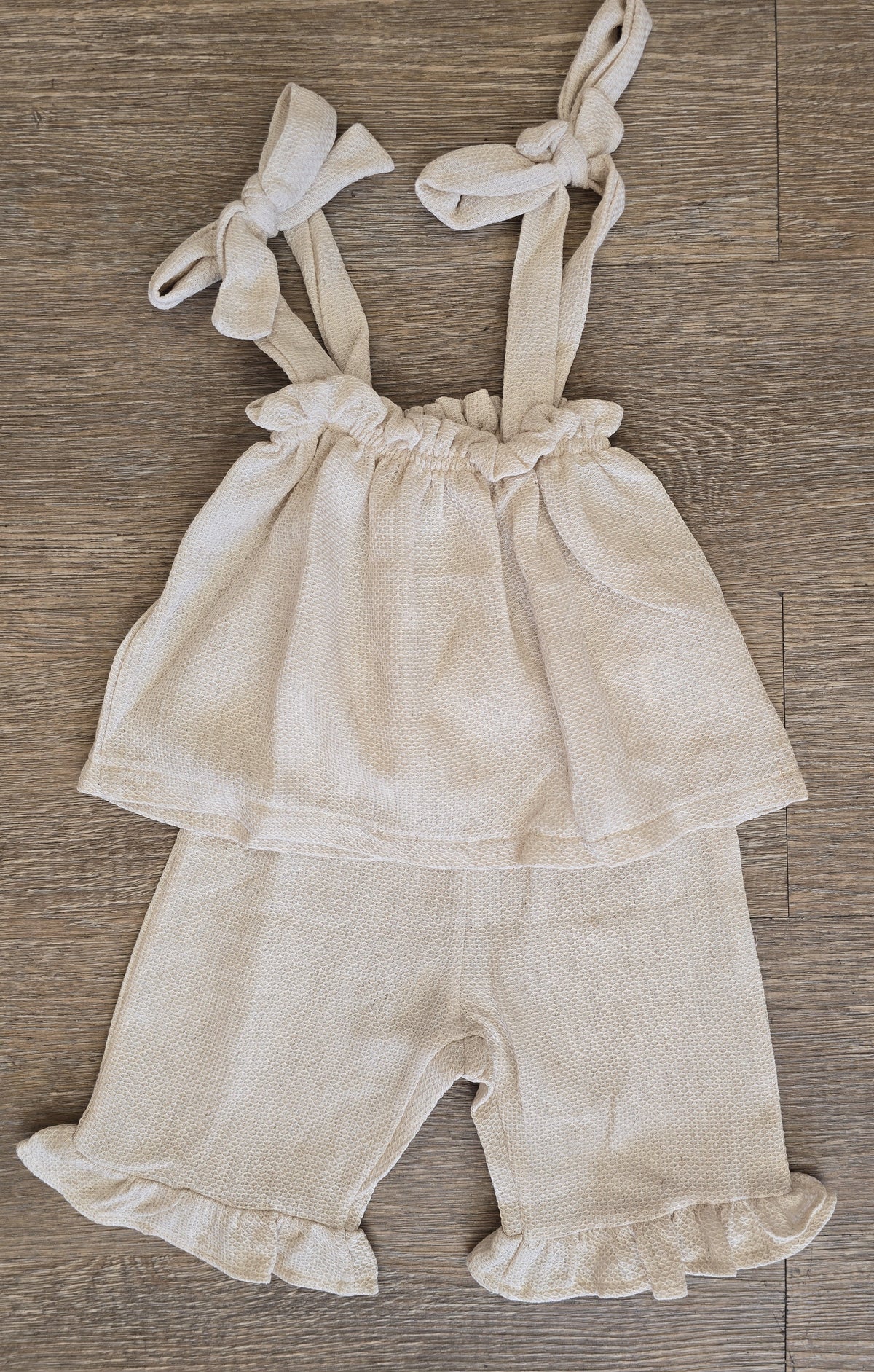Short à volants bébé fille en gaze de coton
