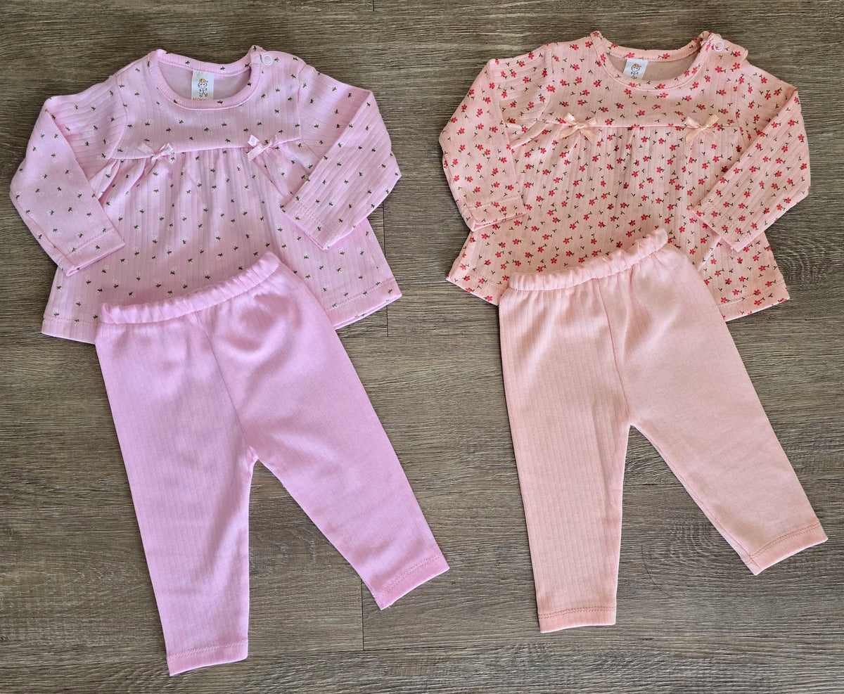Robe bébé fille à motifs fleuris avec legging assorti - All for Kids