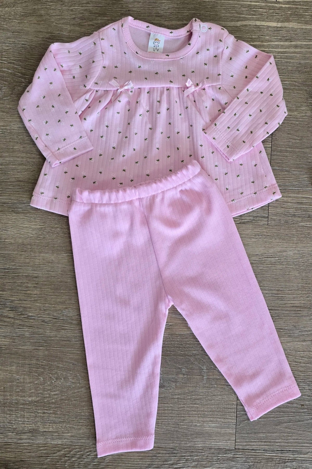 Ensemble robe fleurie et legging bébé fille, vue complémentaire - All for Kids
