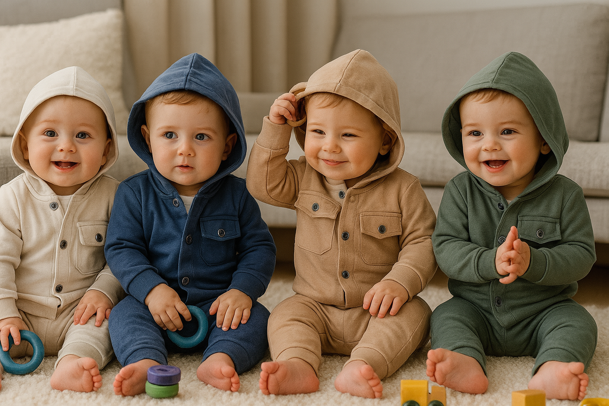 Ensemble bébé garçon 3 pièces 100 % coton tailles 0 à 9 mois All for Kids