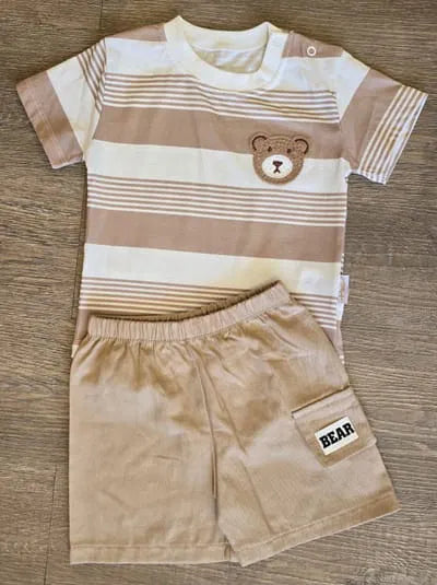 Détail ensemble bébé garçon Petit Ours
