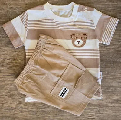 Ensemble bébé garçon Petit Ours t-shirt et short