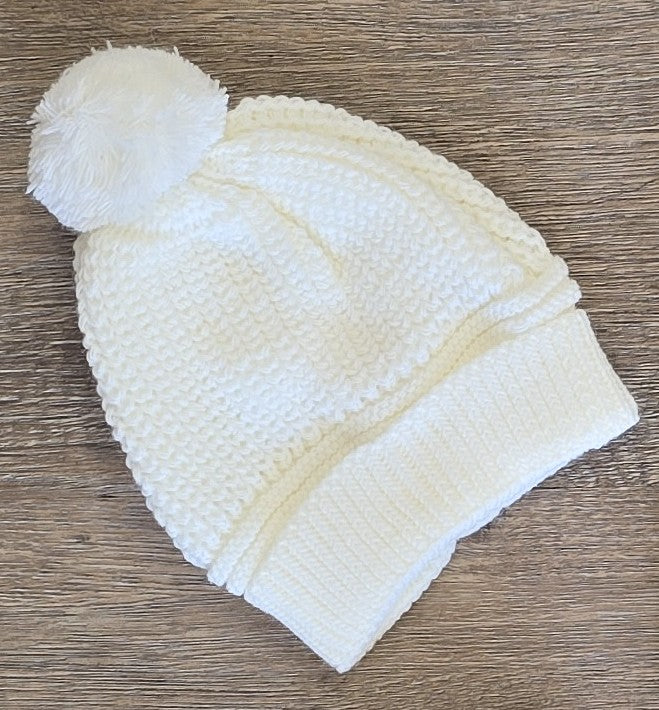 Bonnet et chaussettes assortis de l’ensemble bébé 100 % laine 0-3 mois