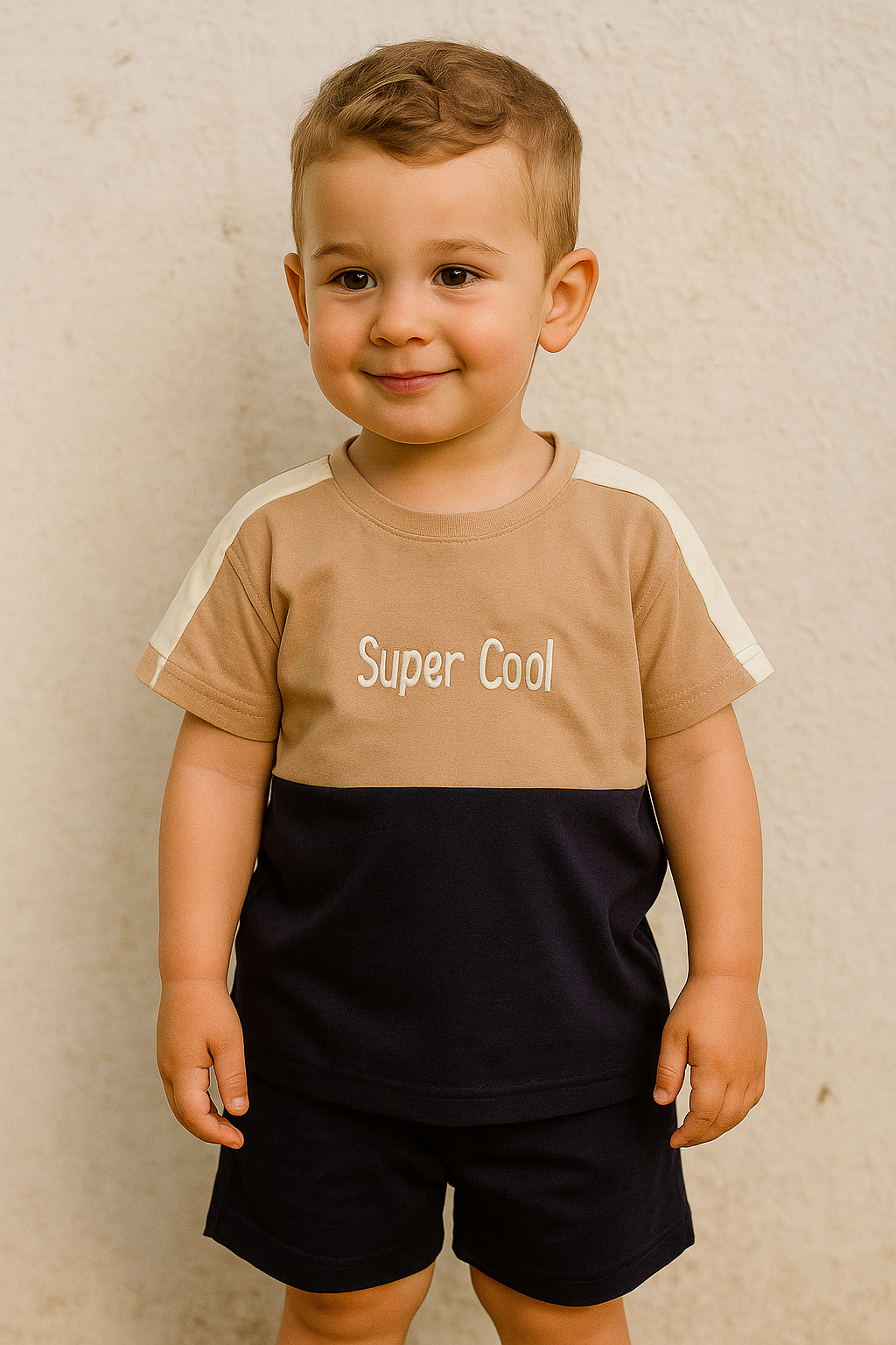 Ensemble garçon Super Cool tee-shirt et short 100 % coton 24 à 36 mois