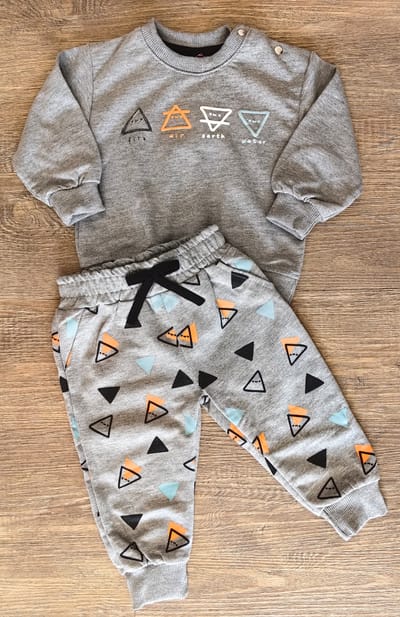 Ensemble sportswear bébé garçon sweat et jogging 100 % coton All for Kids