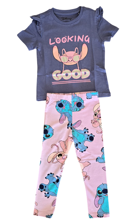 Ensemble Stitch Disney Fille – T-Shirt & Legging 3 à 10 ans ref 064 ALL FOR KIDS