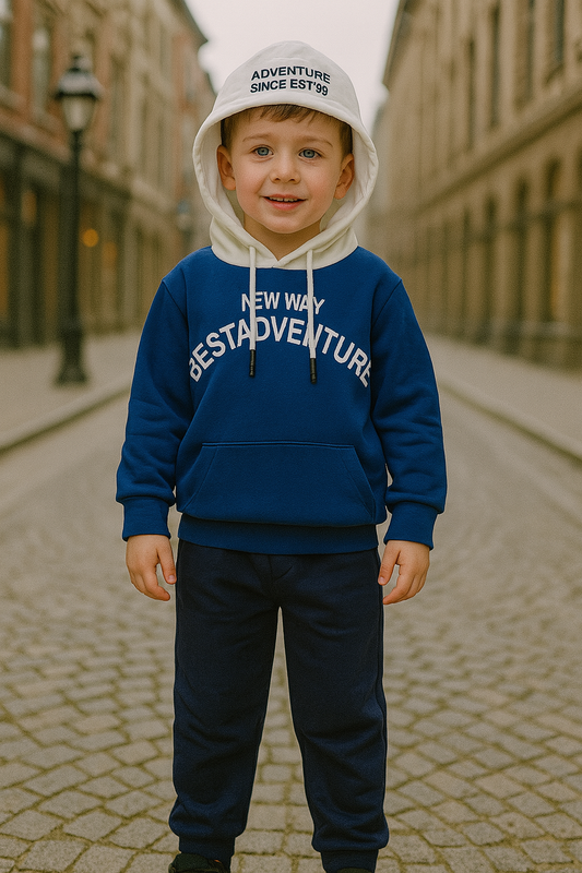 Ensemble de survêtement garçon Adventure capuche dernière taille 5 ans ref 2303 ALL FOR KIDS