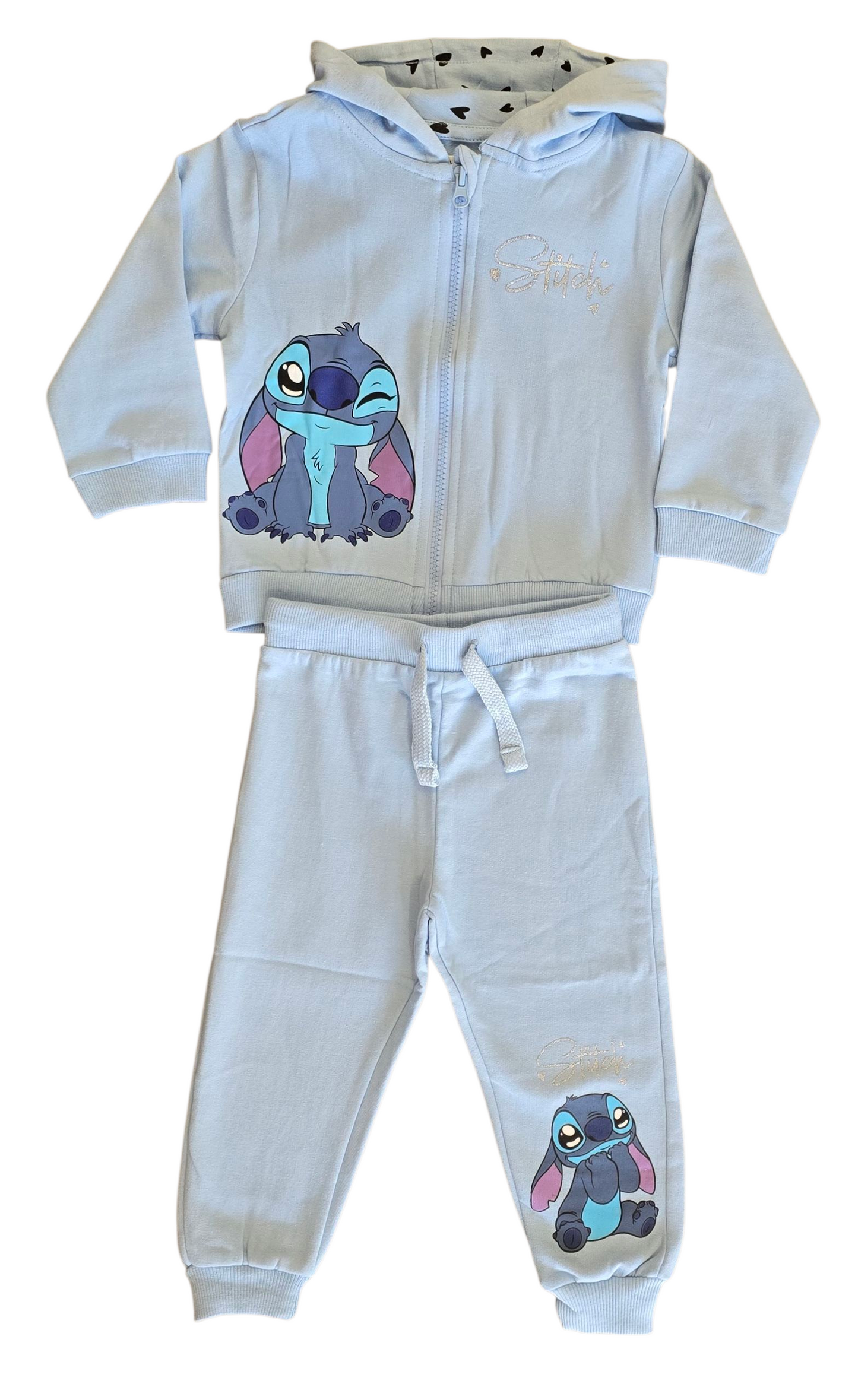 Ensemble Jogging Bébé Stitch Disney Fille 9 mois à 4 ans ref 8029 ALL FOR KIDS