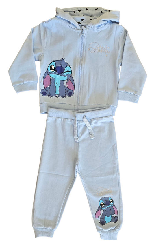 Ensemble Jogging Bébé Stitch Disney Fille 9 mois à 4 ans ref 8029 ALL FOR KIDS