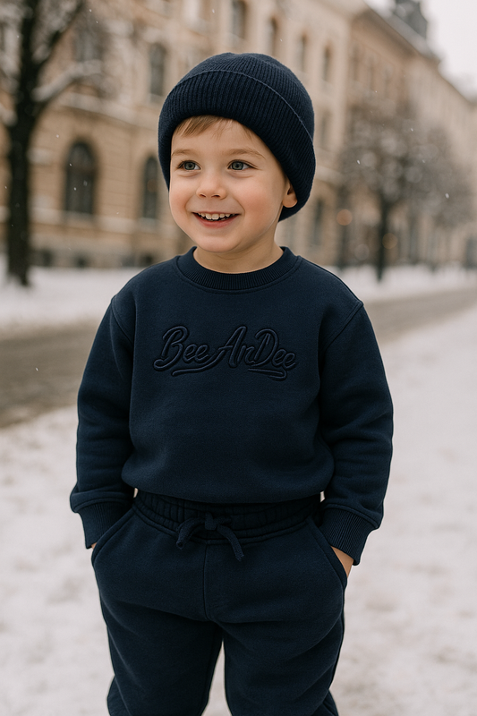 Ensemble de jogging chaud garçon marine hiver dernière taille 5 ans ref 6007 ALL FOR KIDS