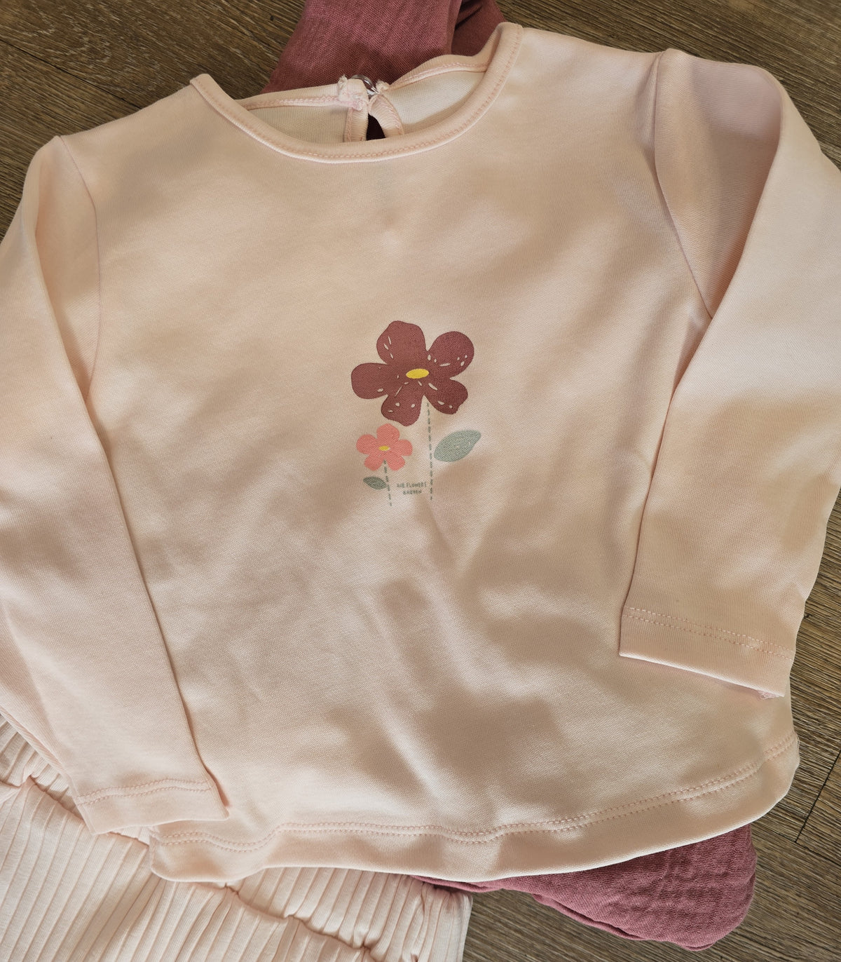 Gilet en gaze de coton pour ensemble bébé fille 3 pièces - All for Kids