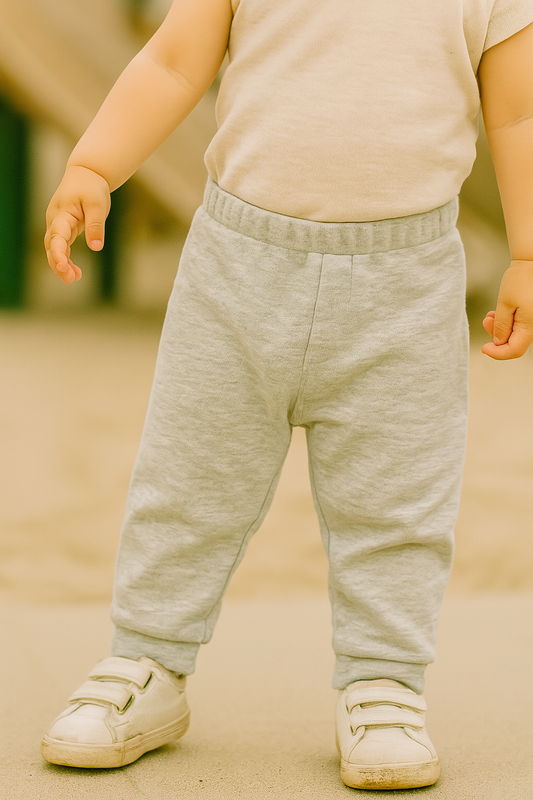 Pantalon de sport bébé gris 100% coton taille de 6 à 18 mois ref 7449 ALL FOR KIDS