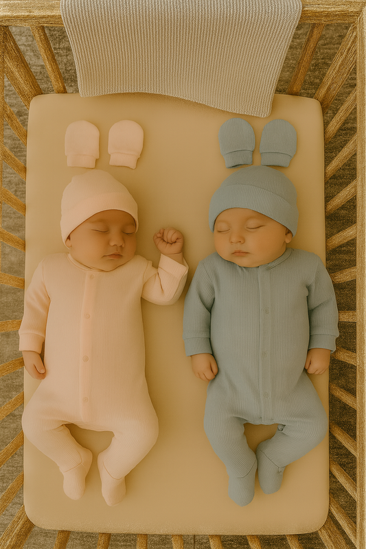 Ensemble 3 pièces pyjama naissance 100% coton 0/3 mois ref 2154 ALL FOR KIDS