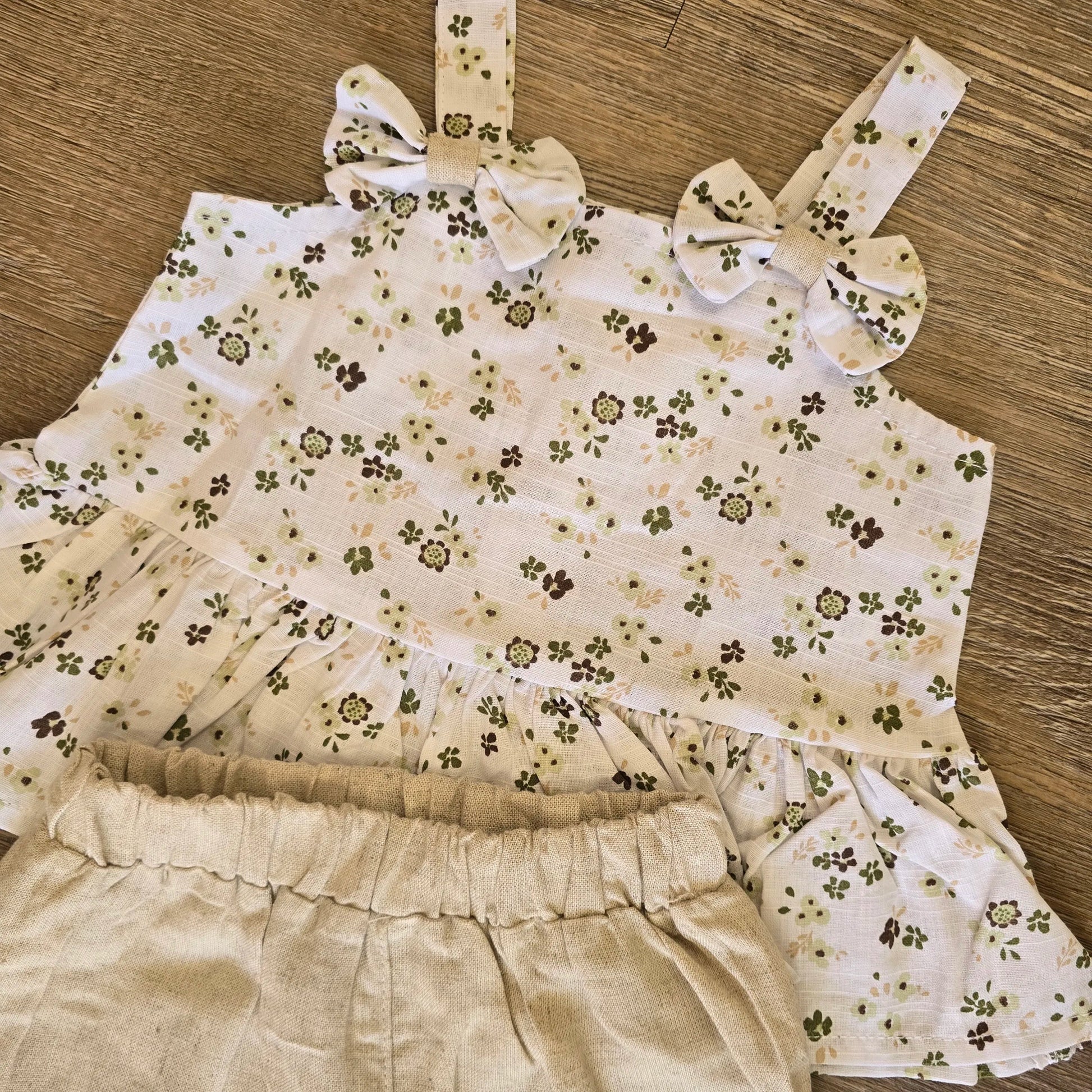 Ensemble bébé fille fleuri ref 2259 ALL FOR KIDS
