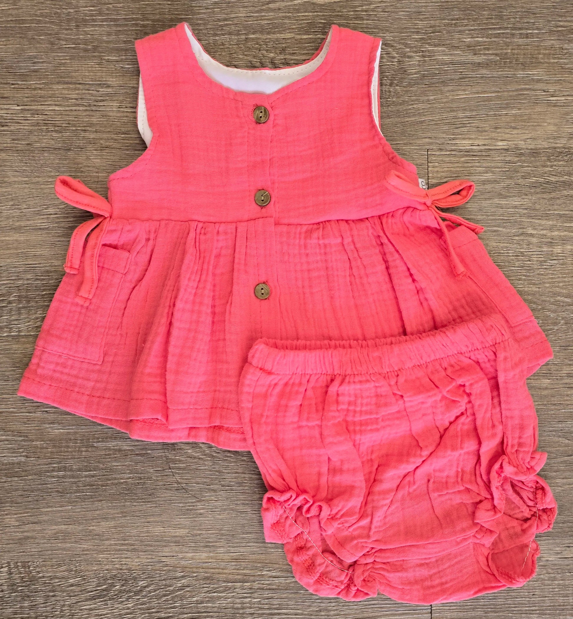 Ensemble bébé fille en gaze de coton ref 4142 ALL FOR KIDS