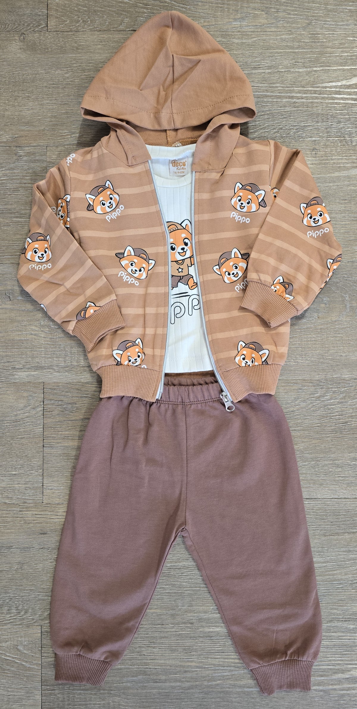 Pantalon ensemble renard bébé garçon 3 pièces 100 % coton All for Kids