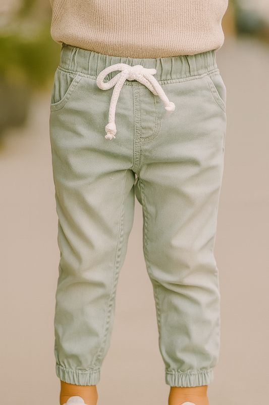 Pantalon fille bleu ciel 100% coton dernière tailles 7 ans ref 4025 ALL FOR KIDS