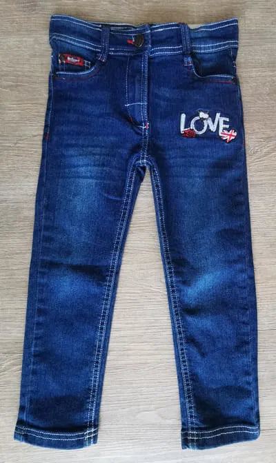 Jean fille Lee Cooper LOVE Coton stretch dernière taille 4 et 10 et 12 ans ref 0911 ALL FOR KIDS