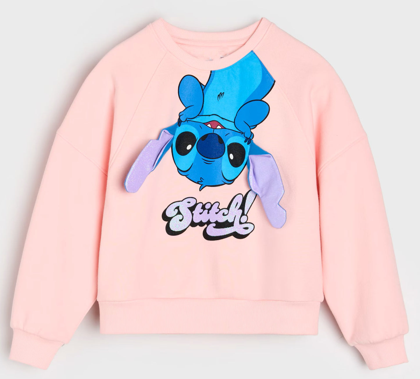 Sweat fille Stitch rose 100% coton Tailles de 3 à 6 ans ref 042 ALL FOR KIDS