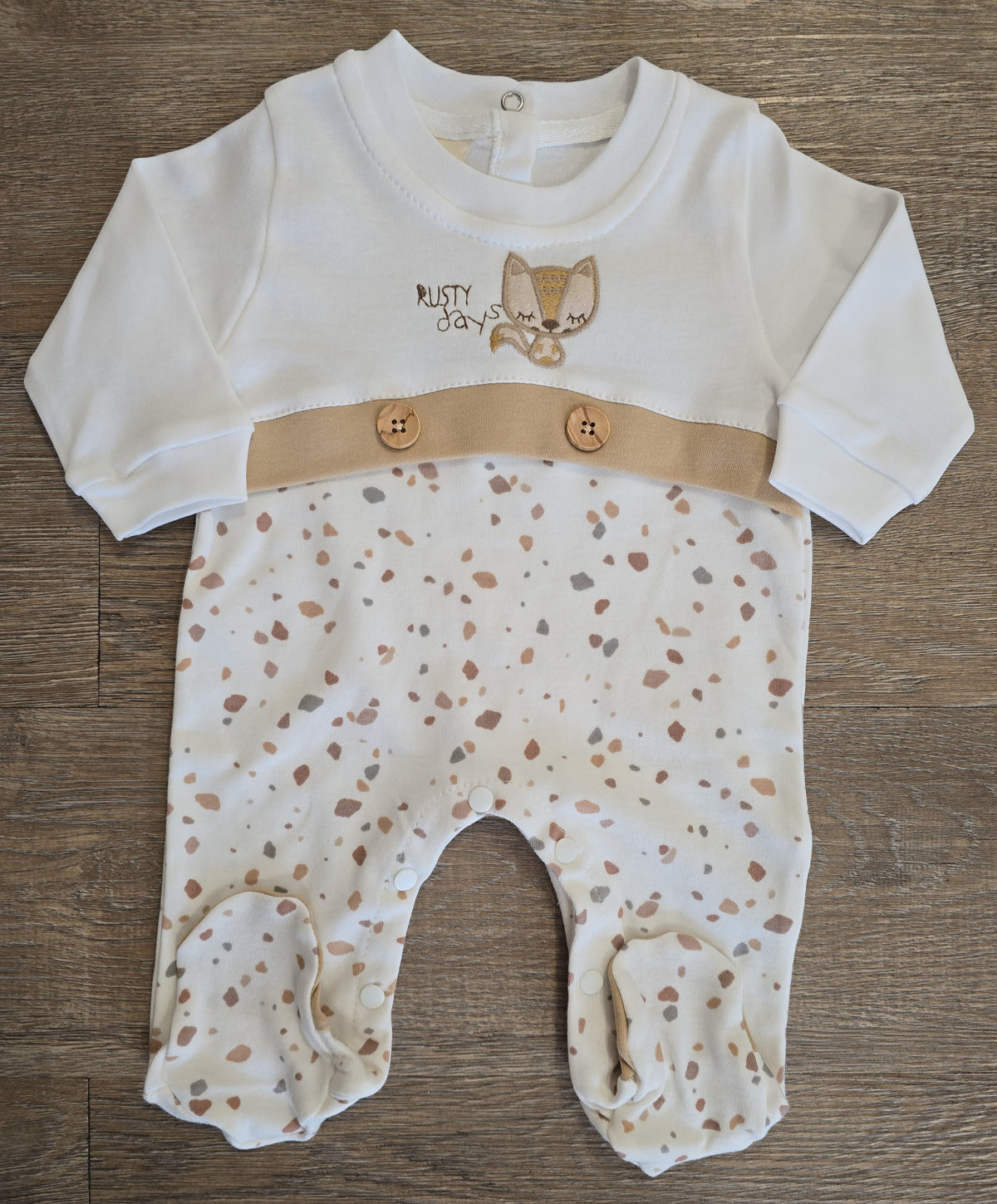 Pyjama bébé mixte renard en coton – vue produit