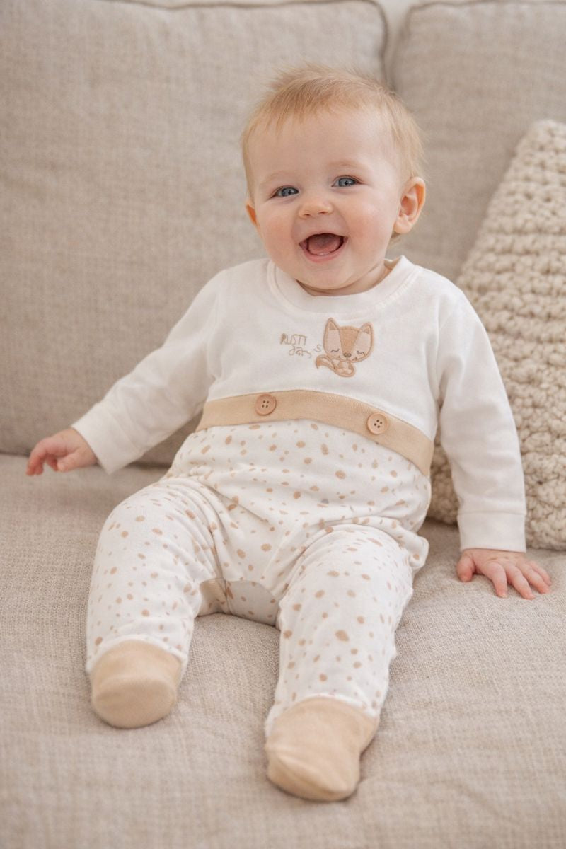 Pyjama bébé mixte renard taille de 3 à 9 mois 100% coton ref 1152 ALL FOR KIDS