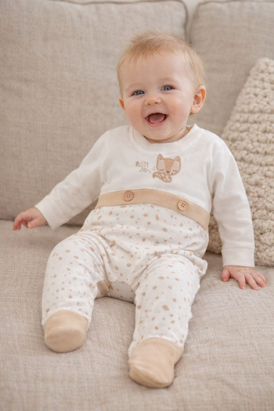 Pyjama bébé mixte renard taille de 3 à 9 mois 100% coton ref 1152 ALL FOR KIDS