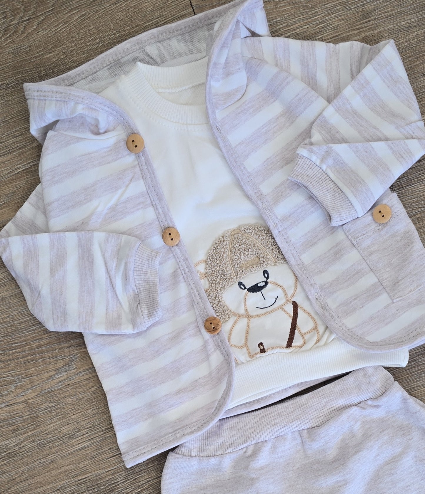 Ensemble bebe garçon veste pull et pantalon taille 6-12 mois ALL FOR KIDS