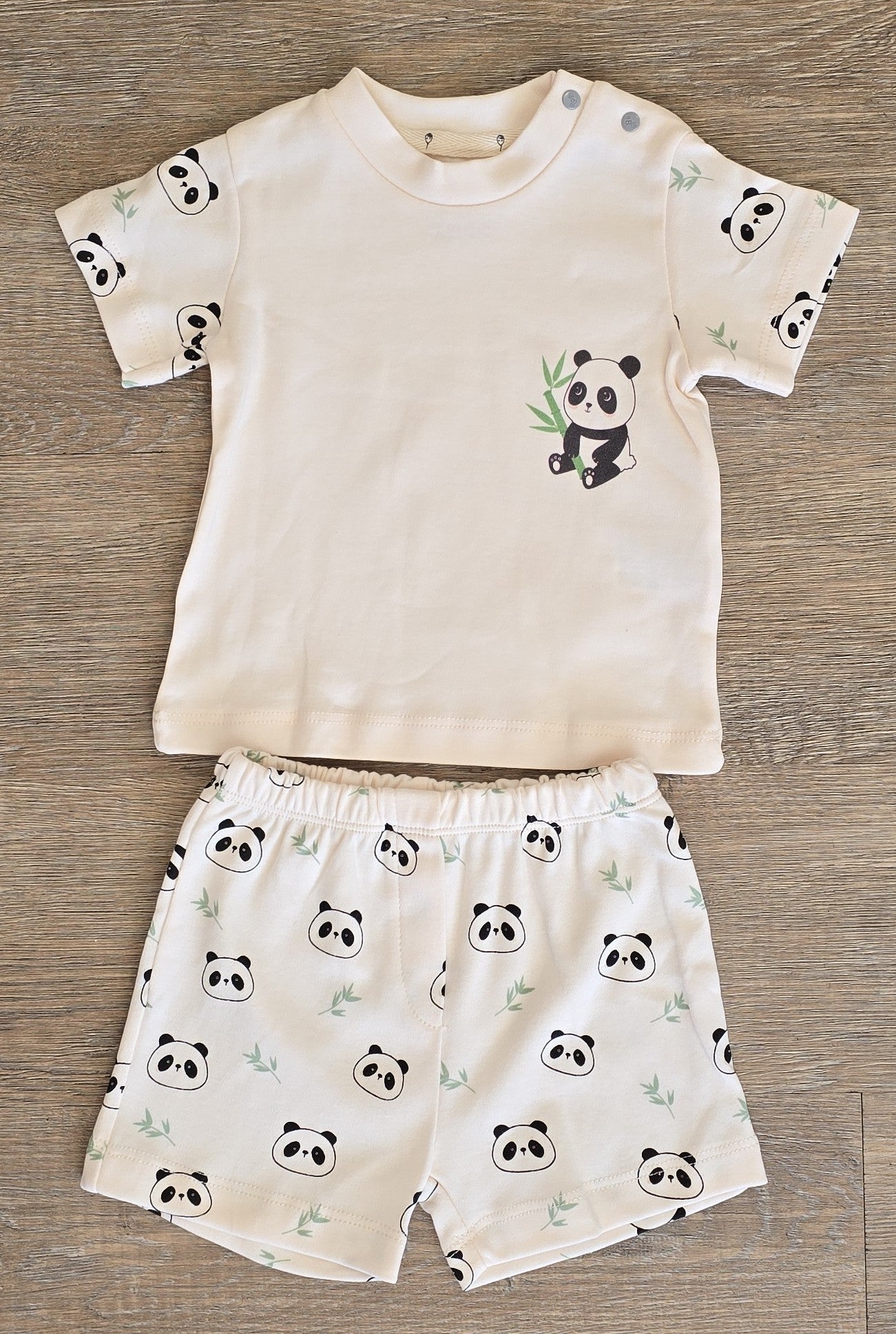 Ensemble bébé garçon panda coton taille de 3 à 12 mois ref 23 ALL FOR KIDS