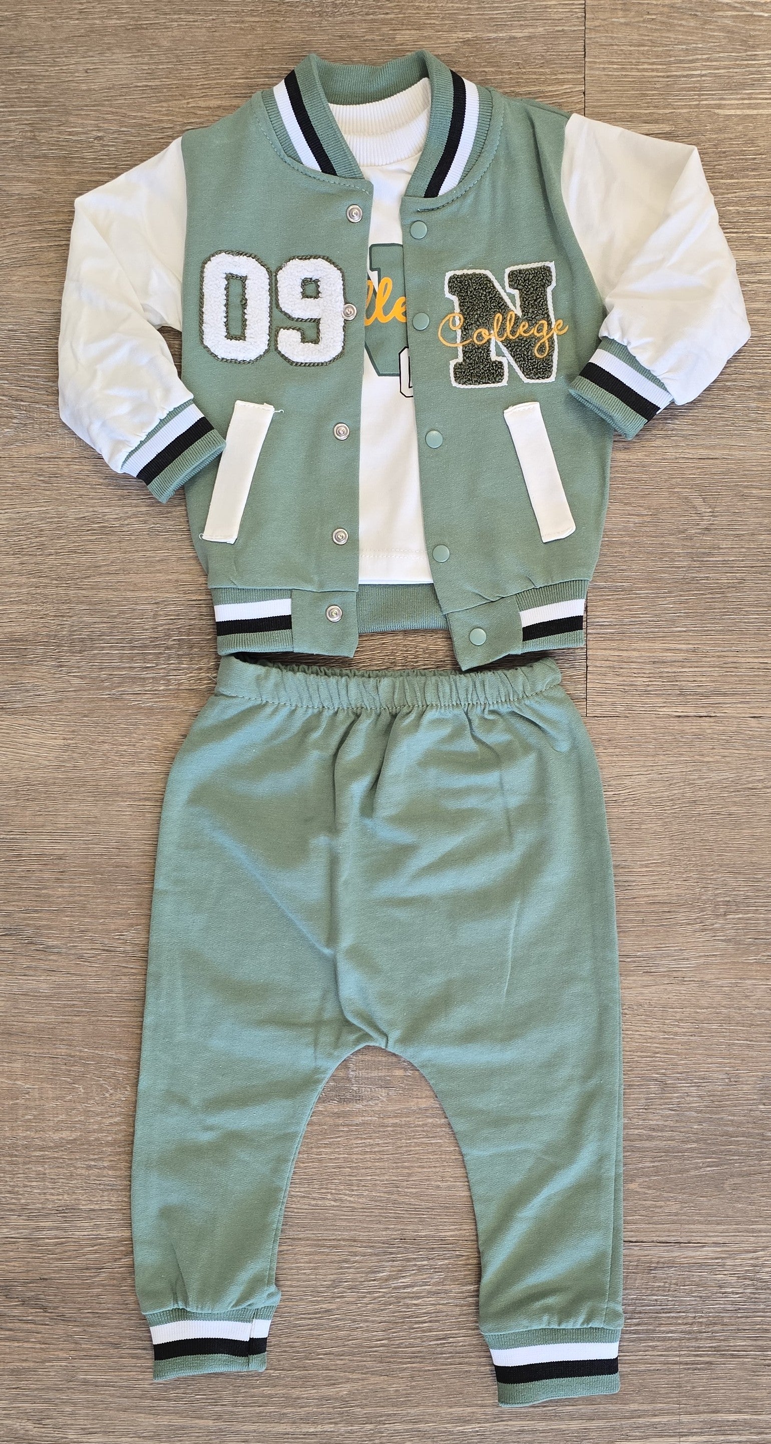 Ensemble bébé garçon teddy 3 pièces 100 % coton taille de 9 à 18 mois ALL FOR KIDS