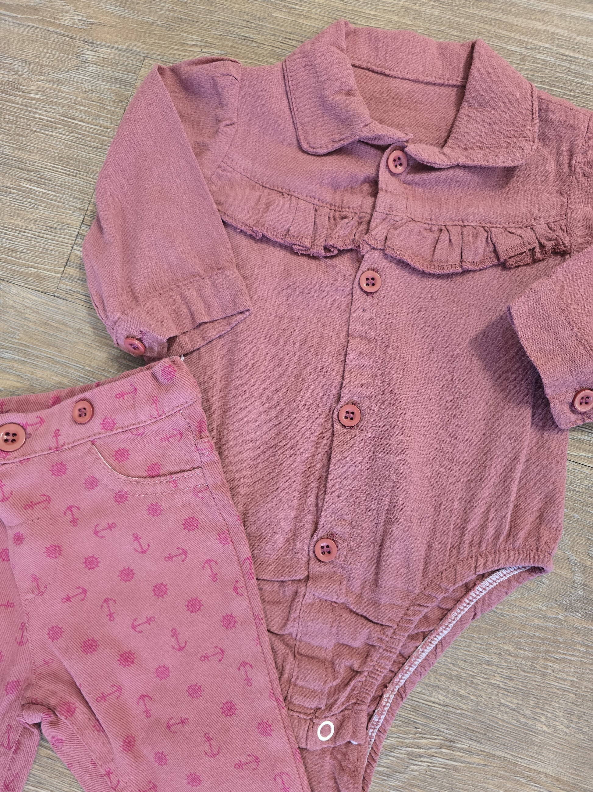 Ensemble bébé chemise et pantalon taille de 6 à 24 mois ref 1888 ALL FOR KIDS