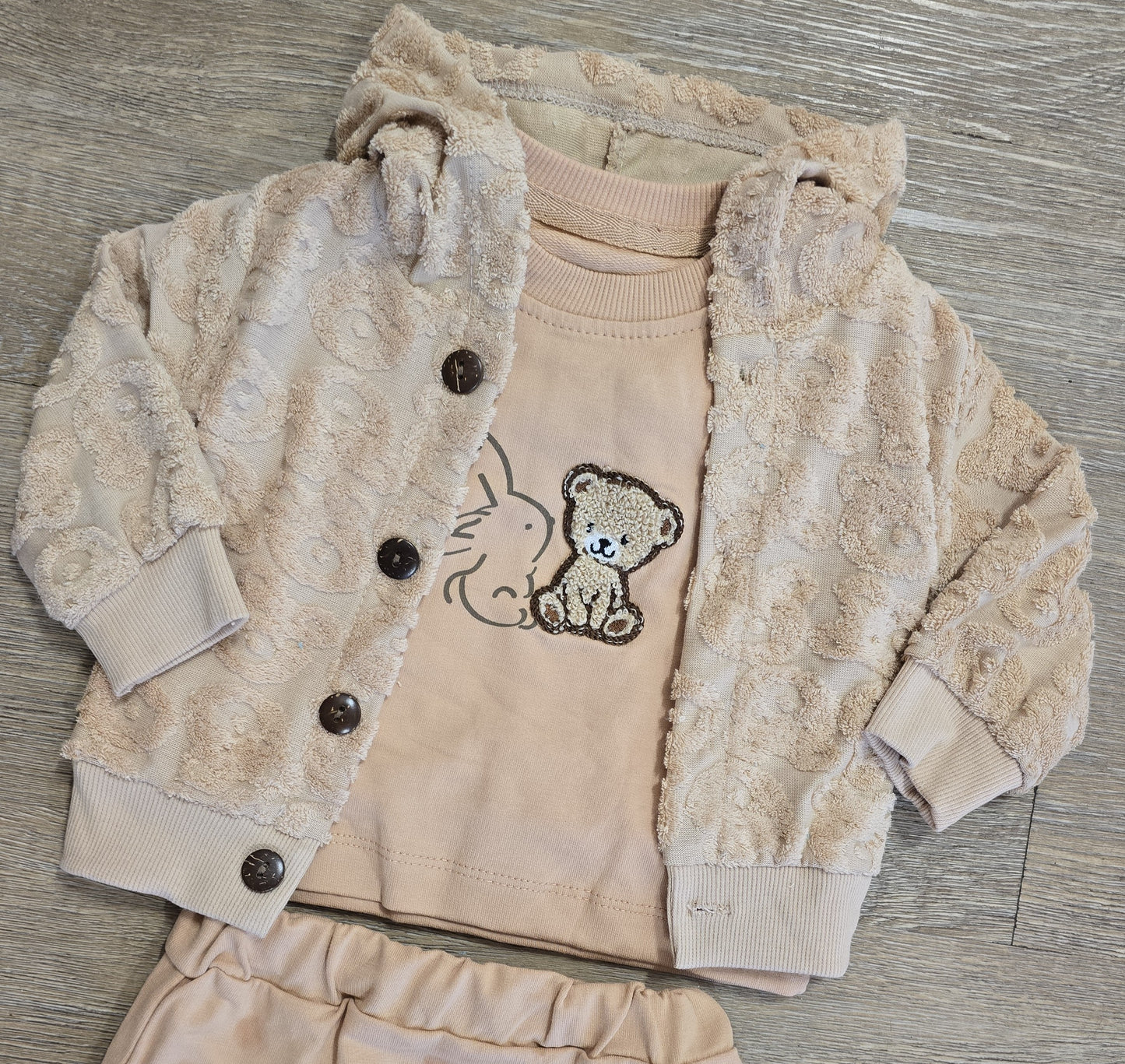 Ensemble bébé garçon 3 pièces taille de 6 à 12 mois ref 663