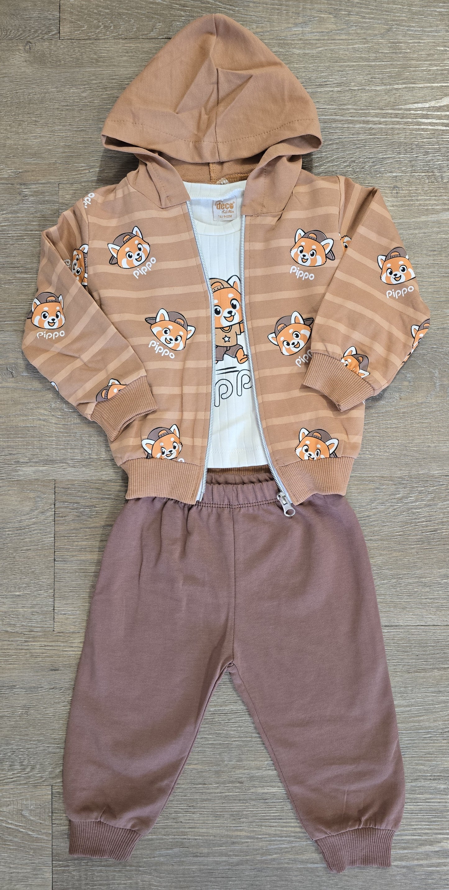 Ensemble bébé garçon 3 pièces coton taille de 9 à 24 mois ref 6623 ALL FOR KIDS