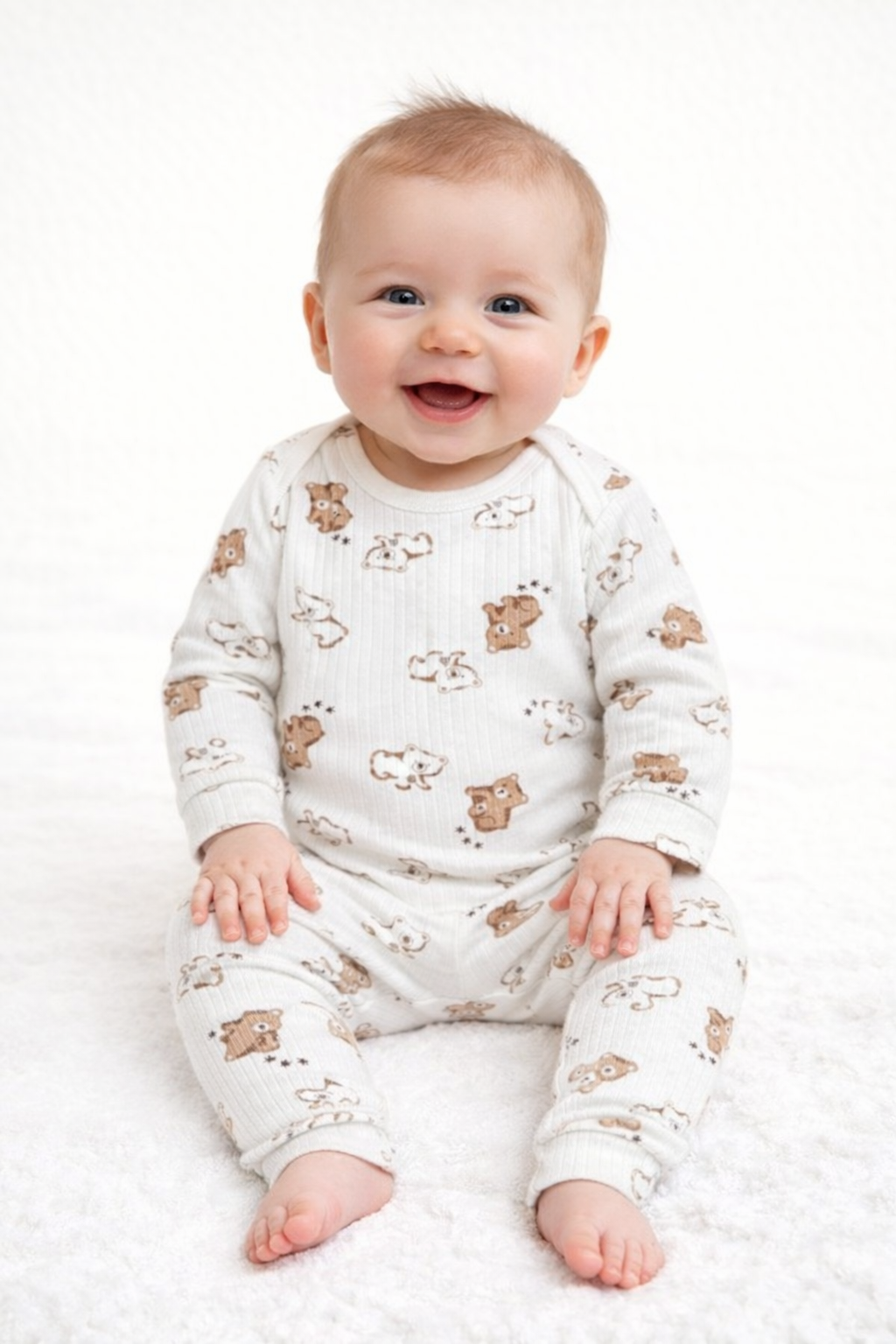 Ensemble bébé body et pantalon unisexe taille de 0 à 6 mois 100% coton ref 0116